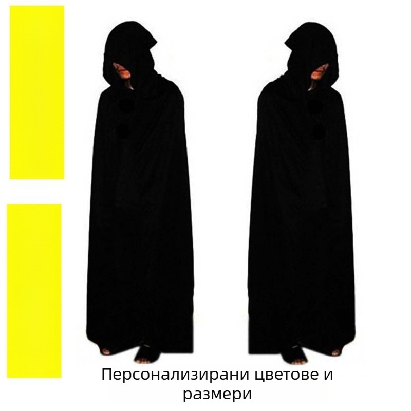 Унисекс качулкова мантия, плетена, всесезонна, Zhejiang 1010