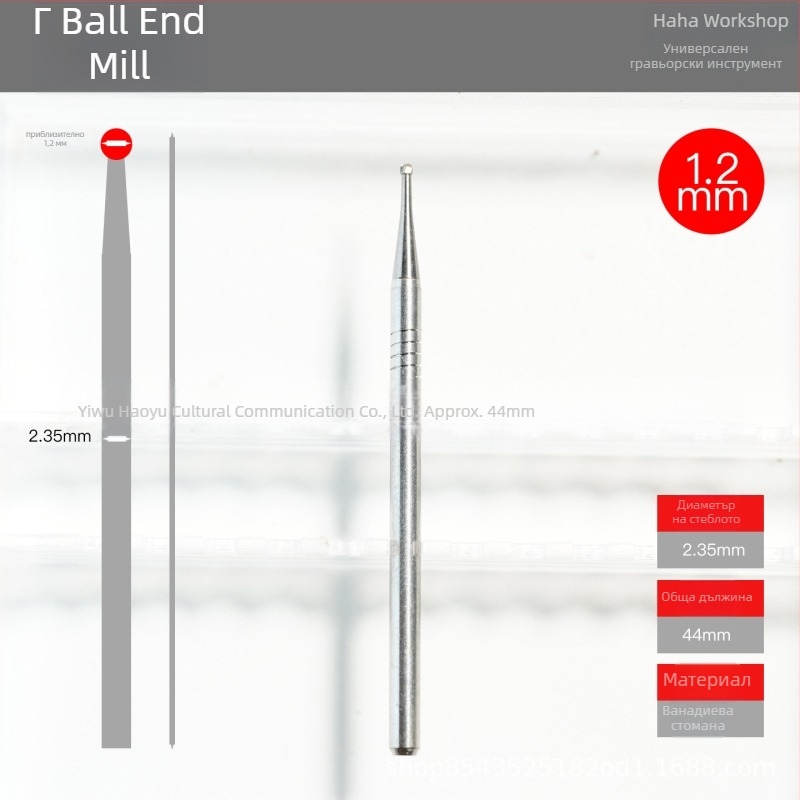 Ръчно изработен карвинг-нож с топкова върха от твърда стомана за дърво, кост и маслинови костилки