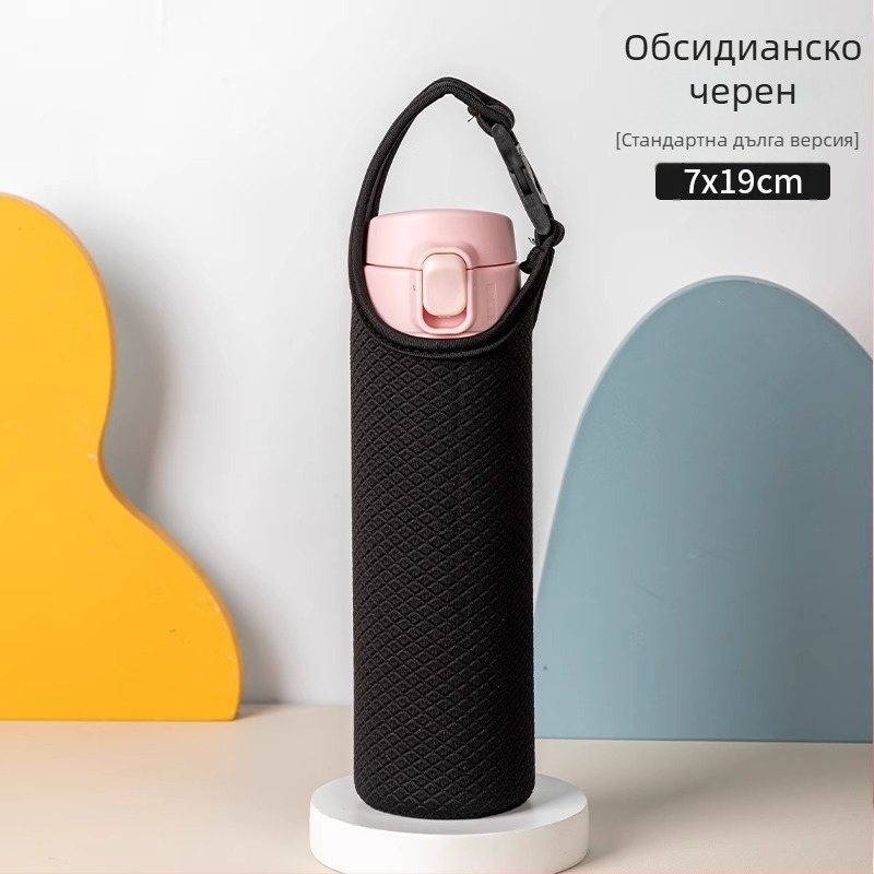 Универсален PU кожен калъф за чаша: термоизолация, защита от изгаряне и изпускане, преносим