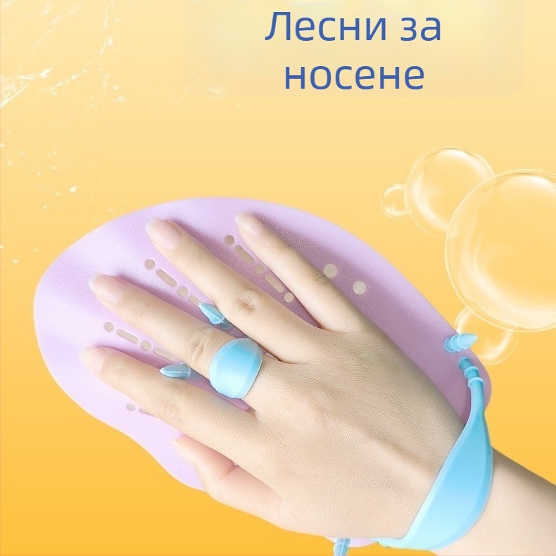 Нов модел макароненоцветни ръчни лопатки за свободно гмуркане – нехлъзгащи се, износоустойчиви за плуване