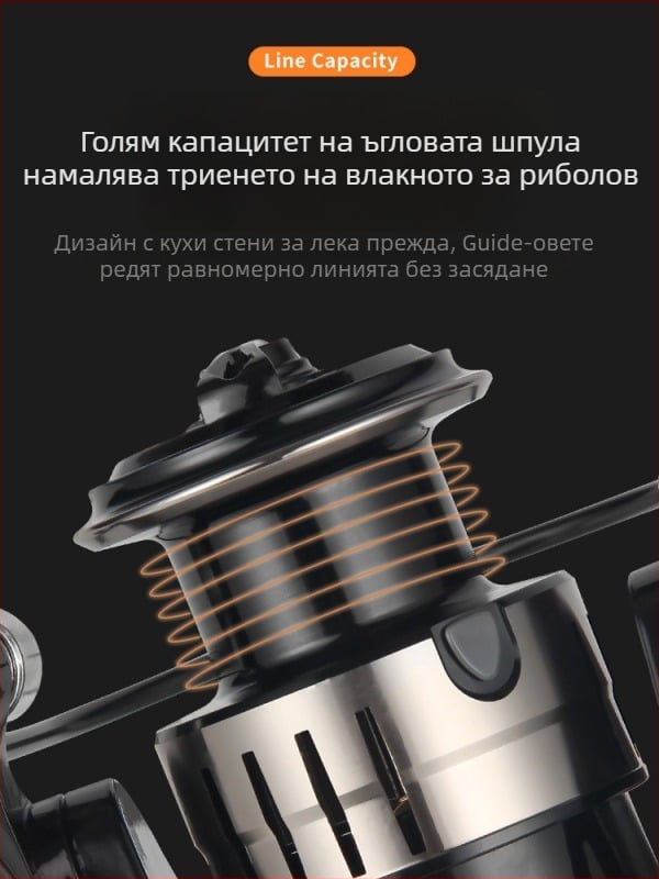 HAUT TON изцяло метална спининг макара за дълги хвърляния в морски риболов, устойчива на солена вода