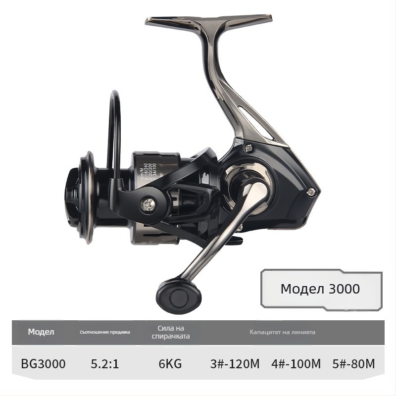 HAUT TON изцяло метална спининг макара за дълги хвърляния в морски риболов, устойчива на солена вода