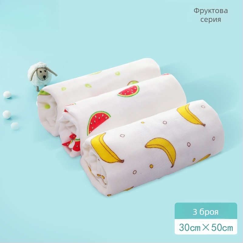 Бебешка марля кърпа за баня – 100% памук, правоъгълна, 70 г