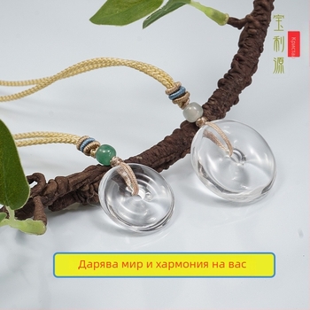 Кристална висулка, без странични камъни, стил национален тренд