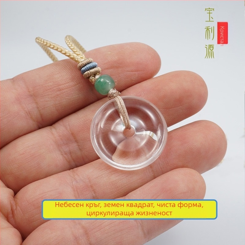 Кристална висулка, без странични камъни, стил национален тренд