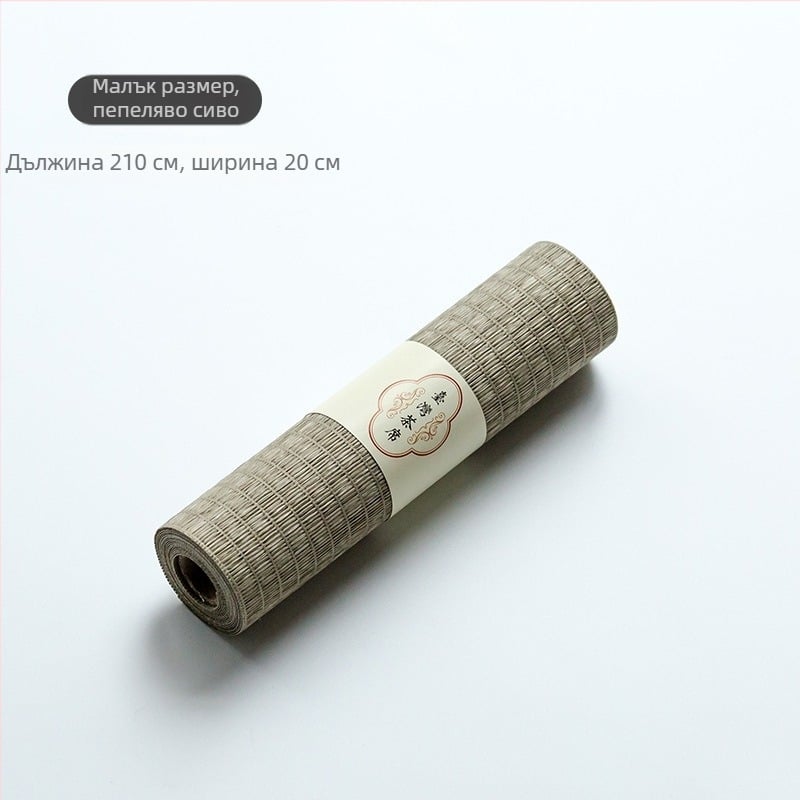 Ръчно тъкана подложка за чай от памук и лен, за церемония на чай, Zen стил, за дом и офис