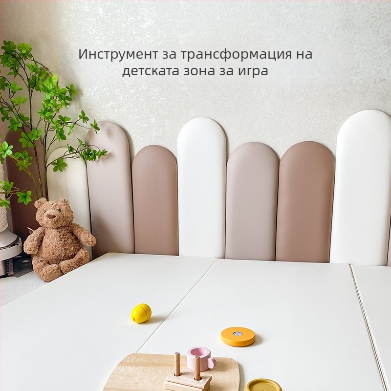 Фонов стенен мек панел – PVC, модерен стил, еднотонен дизайн, персонализирана обработка, подходящ за дневна, спалня, кабинет, открито, ресторанти, балкони