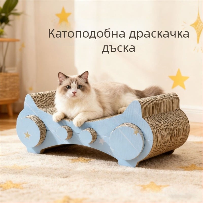 Котешка драскаща дъска, гофриран картон за защита на дивана, котешка играчка, аксесоар за котенца, сладък стил