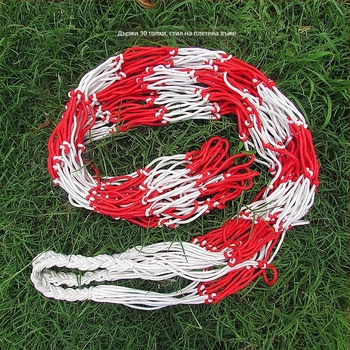 Торба за топки с мрежеста конструкция за баскетбол, футбол и волейбол; голям капацитет; материали: полиестер и полипропилен; възможност за персонализиране