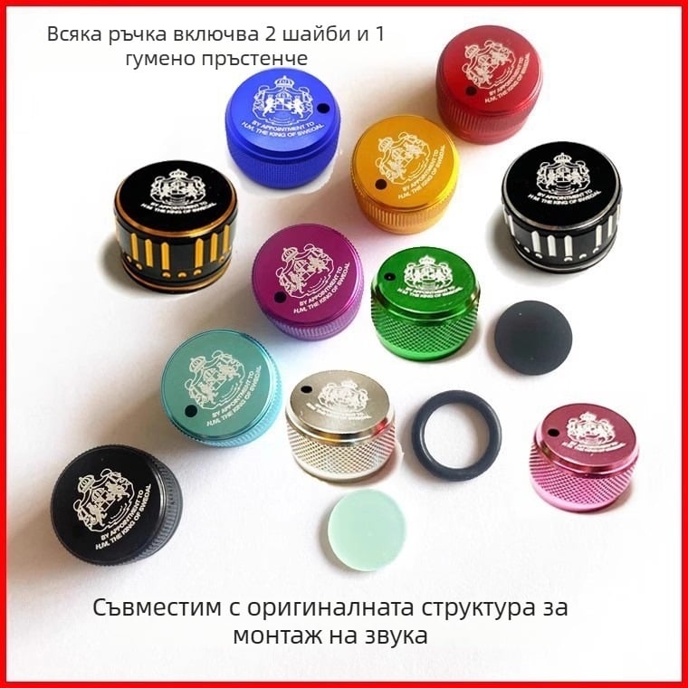 Vibona Прецизно настройващо копче за ABU Water Drop Wheel – съвместимо с поколения 3–5, Механично спиране, с уплътнение