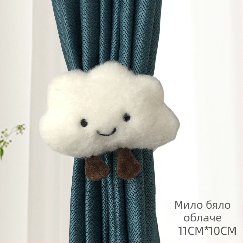 Очарователни карикатурни връзки за пердета за детска стая – без пирони, лесен монтаж