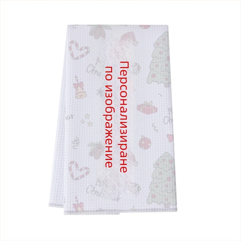 Вафелена микрофибърна кухненска кърпа, тегло 80–100 г, прежда 32 нишки, ръчна кърпа