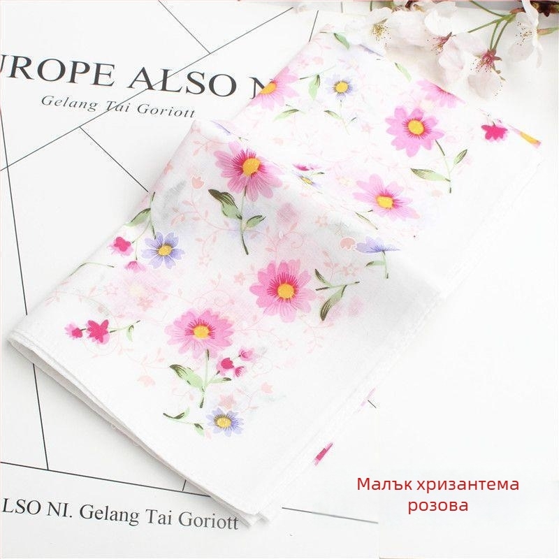 Дамска носна кърпичка в японски стил с печат - Марка: Nian Tong; Материал: Друг; Категория: Носна кърпичка