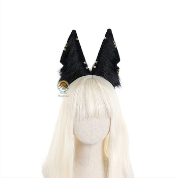 Анубис джакал уши за косплей - подвижна лента за коса, Лолита аксесоар за деца