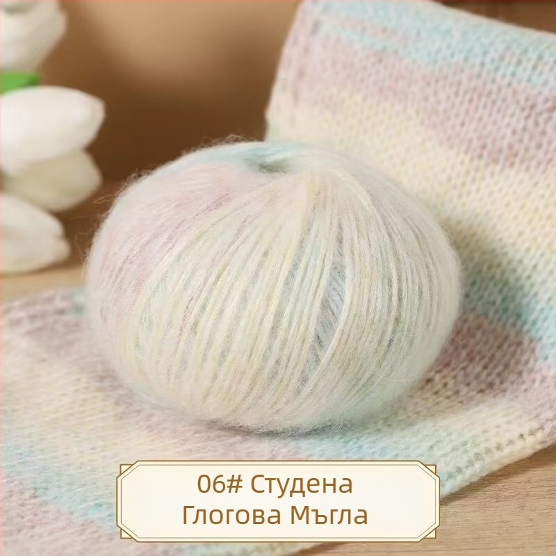 Прежда за плетене на една кука – мека топка от мохер и вълна, подходяща за шапки, шалове, палта и пуловери