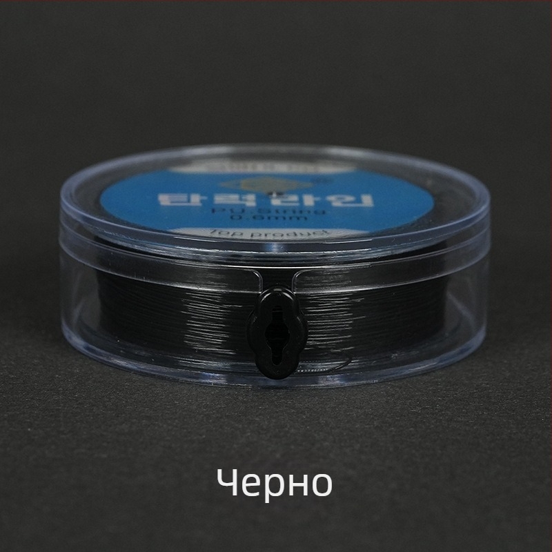 Еластична риболовна нишка с кръгла прозрачна кристална нишка и мъниста, ръчно плетена от спандекс