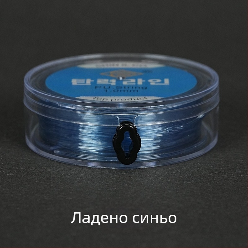 Еластична риболовна нишка с кръгла прозрачна кристална нишка и мъниста, ръчно плетена от спандекс