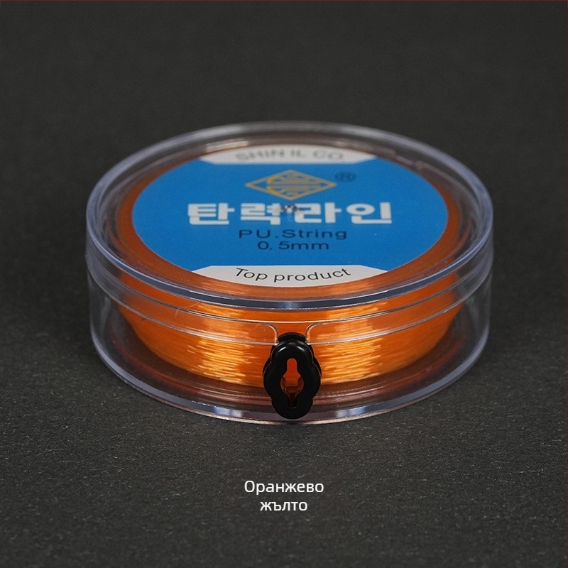 Еластична риболовна нишка с кръгла прозрачна кристална нишка и мъниста, ръчно плетена от спандекс