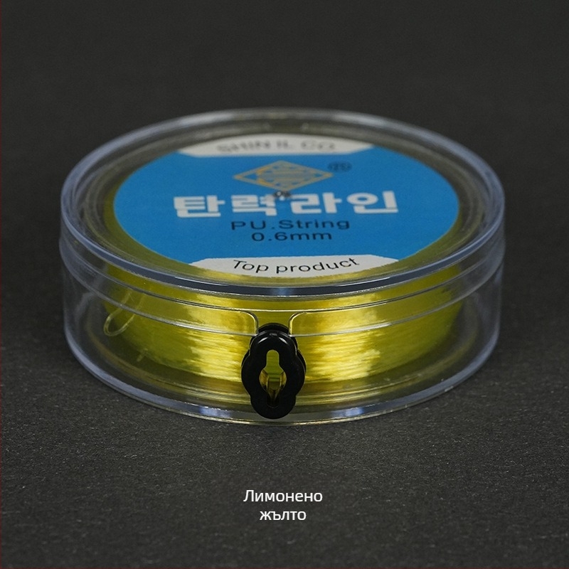 Еластична риболовна нишка с кръгла прозрачна кристална нишка и мъниста, ръчно плетена от спандекс