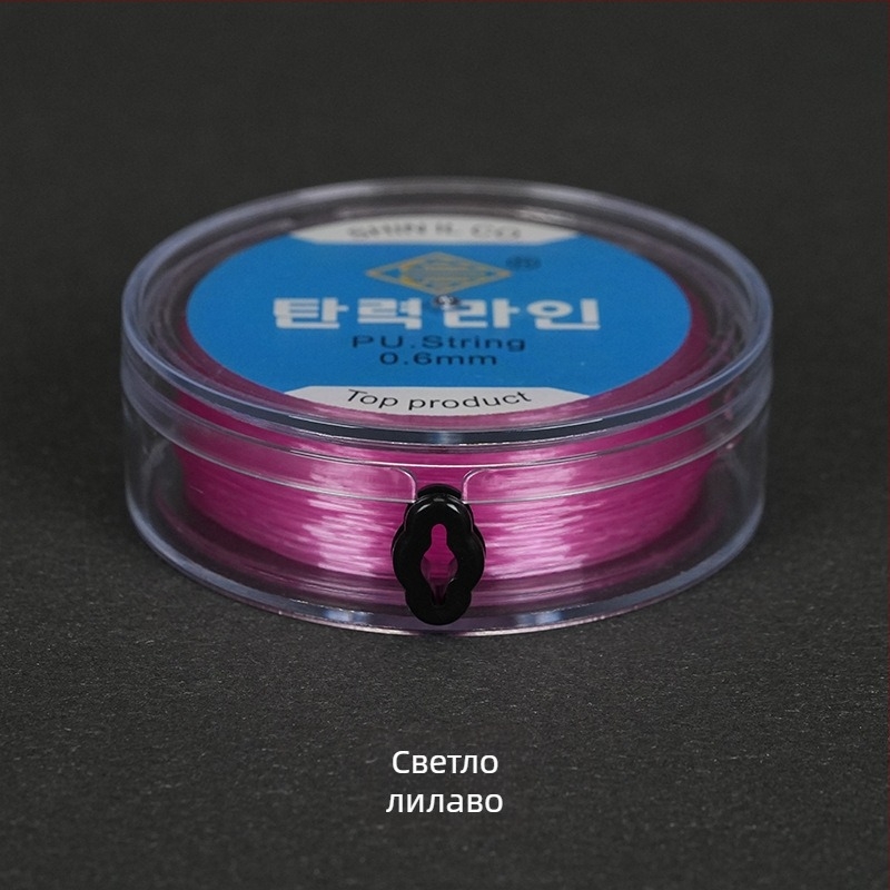 Еластична риболовна нишка с кръгла прозрачна кристална нишка и мъниста, ръчно плетена от спандекс