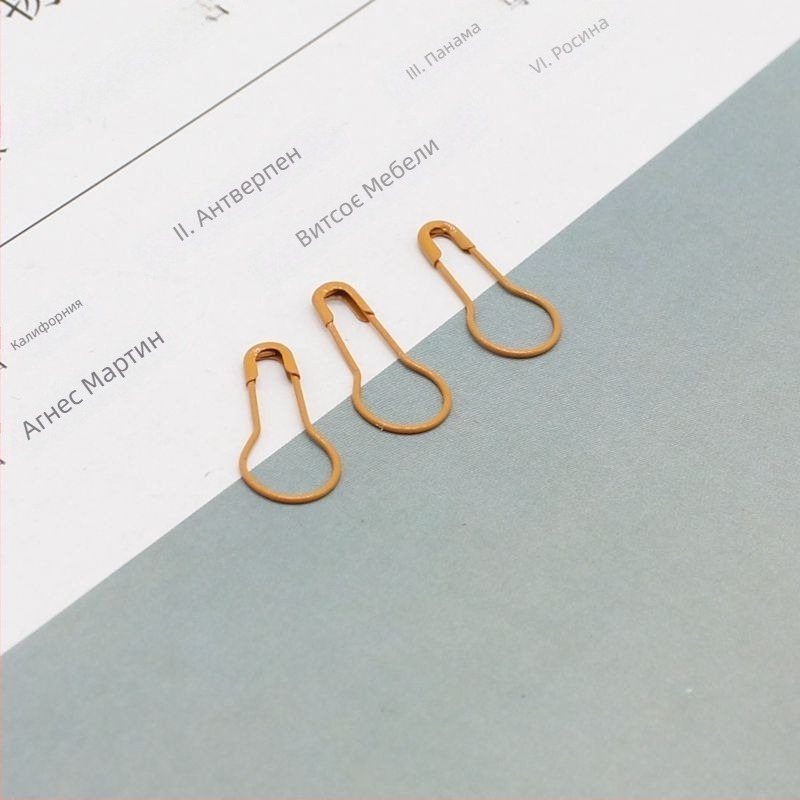 Иголки за скрито закрепване на дрехи с форма на тиква – цветни мини игли за яка и етикет на гърдите, марка Unique, лято 2021