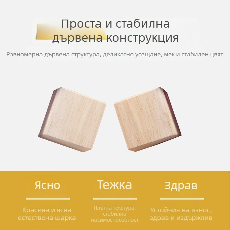Дървена закачалка за панталони с клипчета, модерен минималистичен стил, 2-пакета, персонализиране и печат на лого