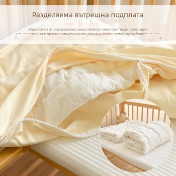 Тип А завивка за новородено от чист памук, пълнеж памук, тегло 0,55–1,0 кг, зимен сезон