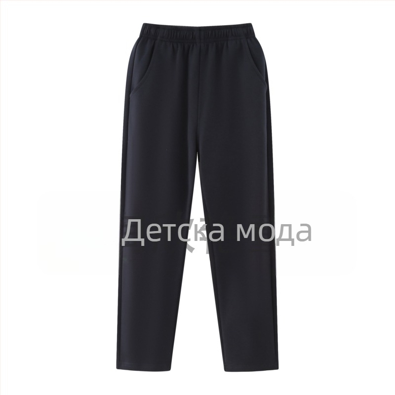 Двучастова училищна униформа с подплата от флис за ученици от средното училище, есенно‑зимна, стил колеж, унисекс