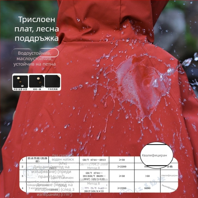 Детско плътено яке с качулка за момичета – полиестер, подплата от полар, водоустойчивост 5000 мм, дишаща пропускливост 10001–15000 мм, за деца на възраст 13–16 години