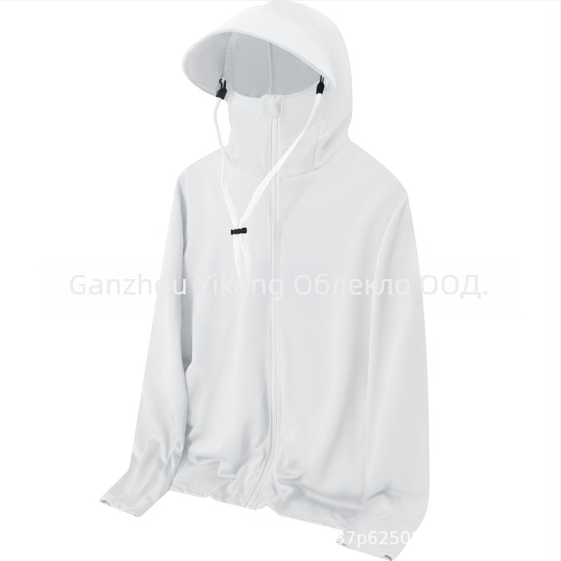 Риза с качулка, лека и дишаща, полипропиленова материя, за риболов на открито, със странични джобове