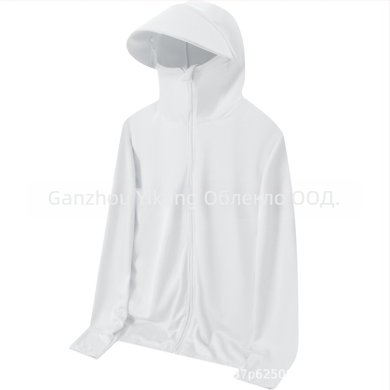 Риза с качулка, лека и дишаща, полипропиленова материя, за риболов на открито, със странични джобове