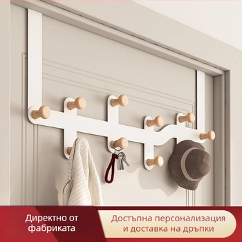 Железен закачалник за врата с повече от три реда, закачване отзад на вратата, капацитет 10 кг, модерен минимализъм