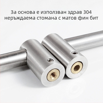 Кухненски стенен държач за посуда с куки, 304 неръждаема стомана, стенен монтаж, модерен минималистичен стил, тегло 412 г