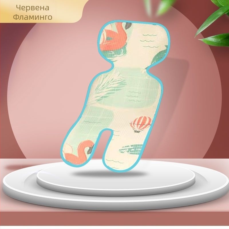 Aimeng Бебешка седалкова възглавничка за количка – дишащ лен, за деца 0–1 година, охлаждащ ефект