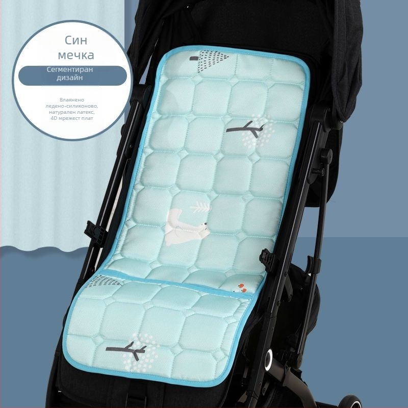 Aimeng Бебешка седалкова възглавничка за количка – дишащ лен, за деца 0–1 година, охлаждащ ефект