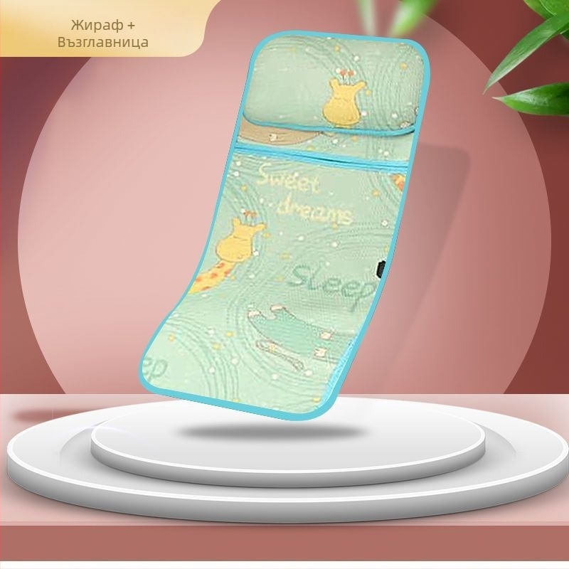 Aimeng Бебешка седалкова възглавничка за количка – дишащ лен, за деца 0–1 година, охлаждащ ефект