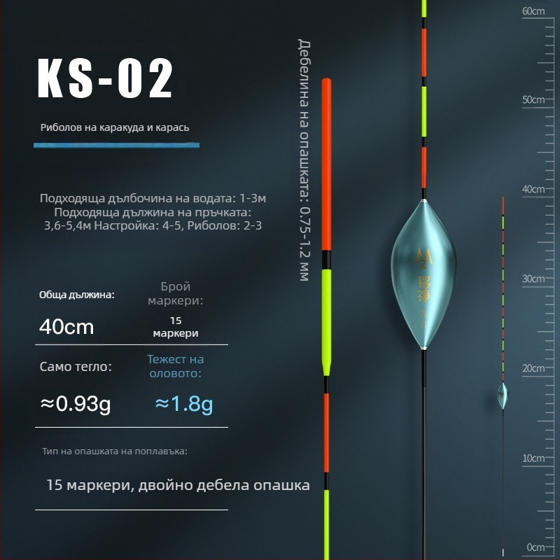 Mingzheng Nano поплавък за вертикален дрейф – високочувствителен поплавък, конкурентен модел