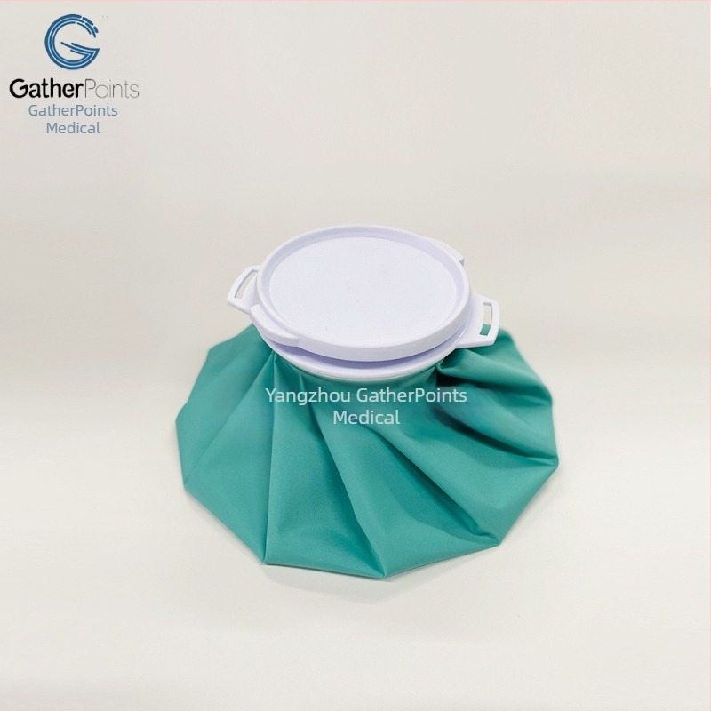 Преносимо ледено пакетче за спортна терапия, сгъваемо, с бързо охлаждане и водно напълване; полиестер с PVC/TPU покритие; подходящо за спорт и пикник