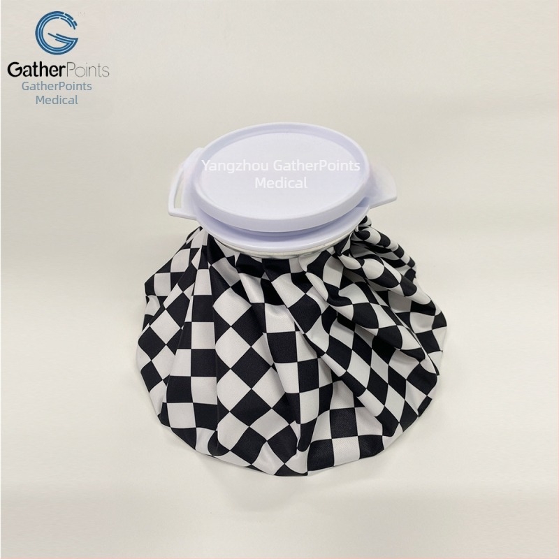 Преносимо ледено пакетче за спортна терапия, сгъваемо, с бързо охлаждане и водно напълване; полиестер с PVC/TPU покритие; подходящо за спорт и пикник