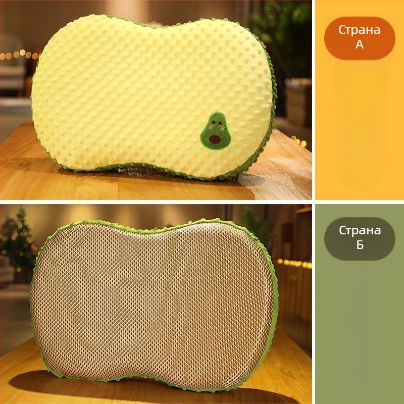 Възглавница с мемори пяна, латексно ядро, форма на бонбон, височина на ядрото 1–5 см