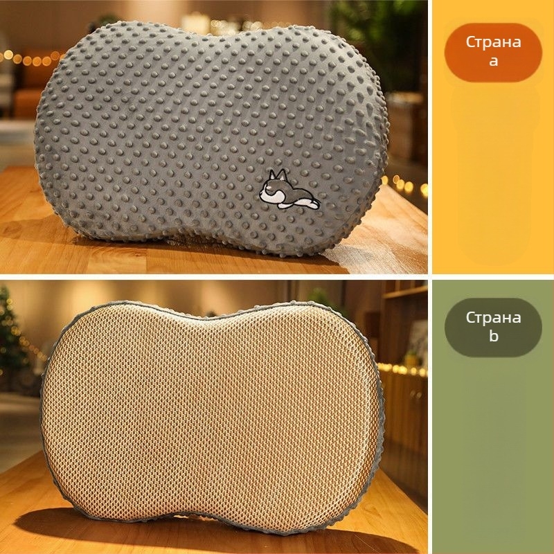 Възглавница с мемори пяна, латексно ядро, форма на бонбон, височина на ядрото 1–5 см