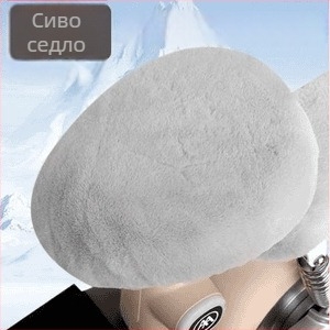 Калъф за седалка на електрически велосипед за зима, памучен материал, без пълнител, без лого (Памук • Зима • Без пълнител • Без лого)