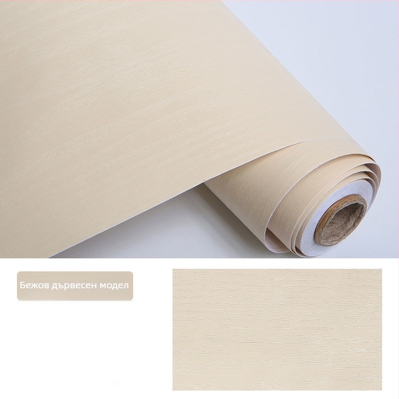 Самозалепваща облицовка за мебели с дървесен модел — водоустойчива, за врати, гардероби и шкафове, модерен минималистичен стил