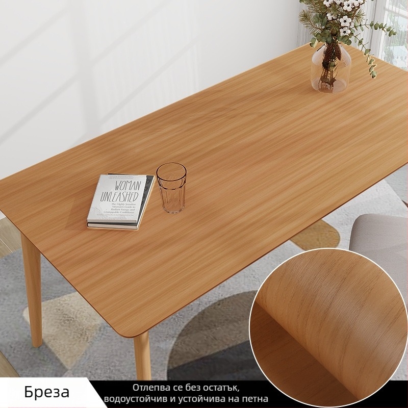 самозалепващо фолио с дървен модел за обновяване на мебели, PVC, водоустойчиво и устойчиво на влага, декоративна облицовка за шкафове и стари мебели