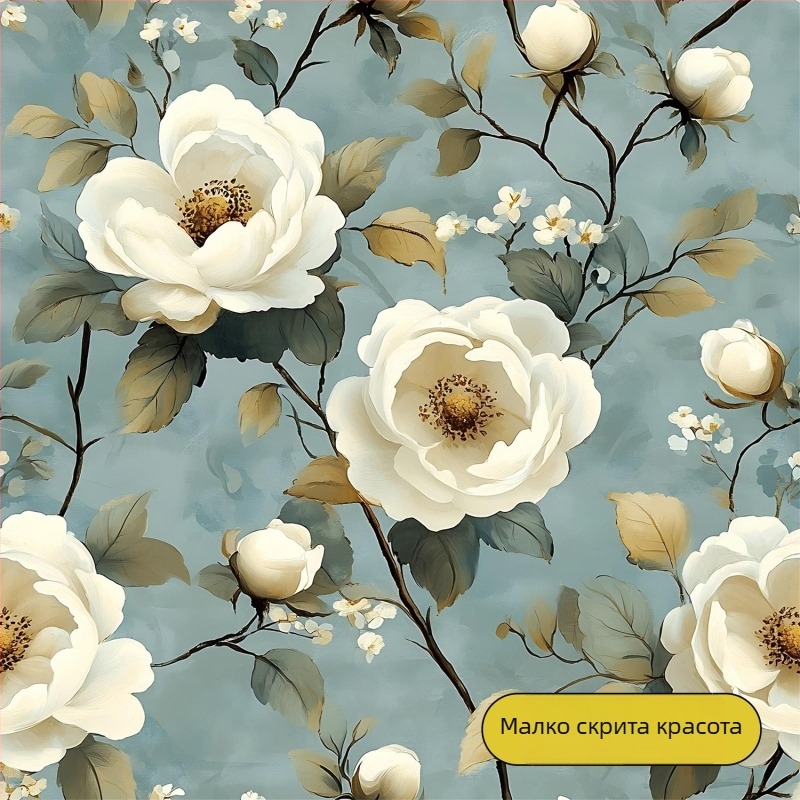 Самозалепващи PVC стикери за тапети за мебели и стени – флорална облицовка за шкафове и гардероби, обновяване на мебелите, премиум клас