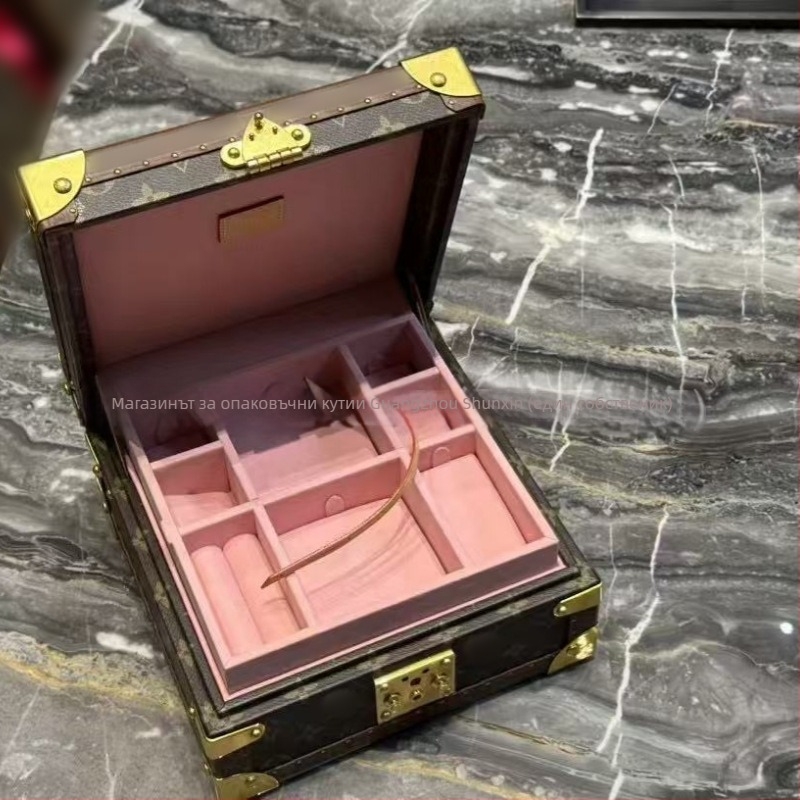 Пресбиопична кутия за часовник, многофункционална кутия за бижута, луксозна твърда кутия, кутия от семейство L — материал: кортикален; модел: кутия; опаковка: кутия за опаковки; употреба: опаковане на бижута