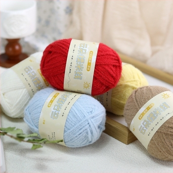 Прежда за ръчно плетене, смесена прежда, с фино усукване, групова форма, произход Хебей