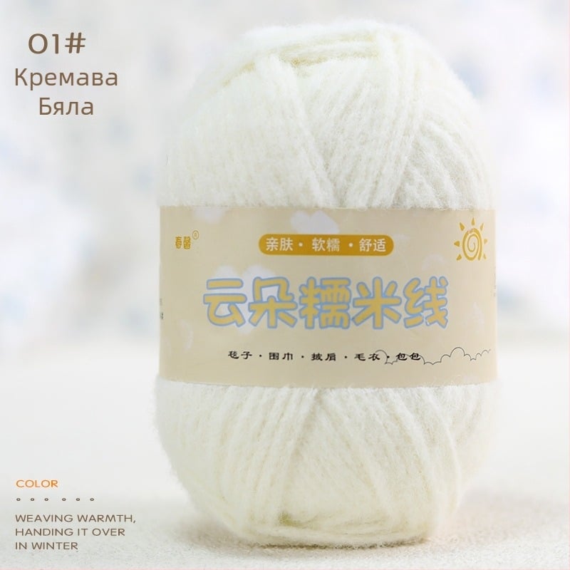 Прежда за ръчно плетене, смесена прежда, с фино усукване, групова форма, произход Хебей