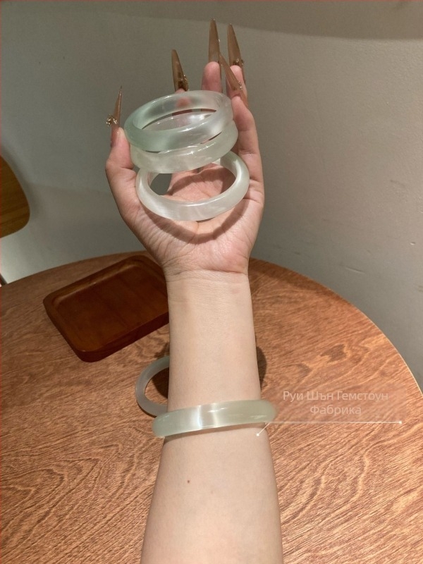 Гривна от стъкло, марка Zhuozhi bracelet, полирана обработка, китайски стил, литературно ретро