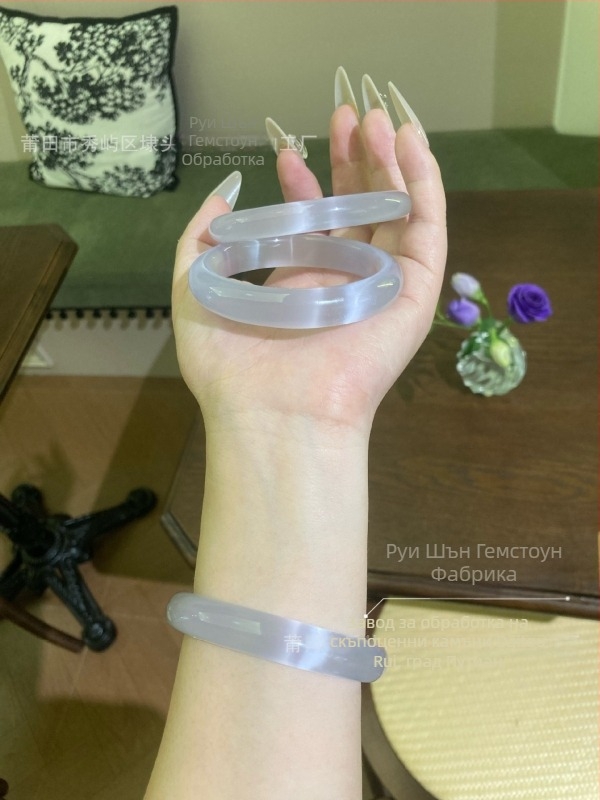 Гривна от стъкло, марка Zhuozhi bracelet, полирана обработка, китайски стил, литературно ретро